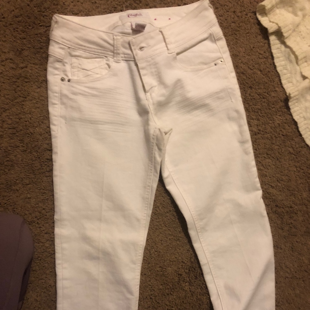 White Jeans Capris